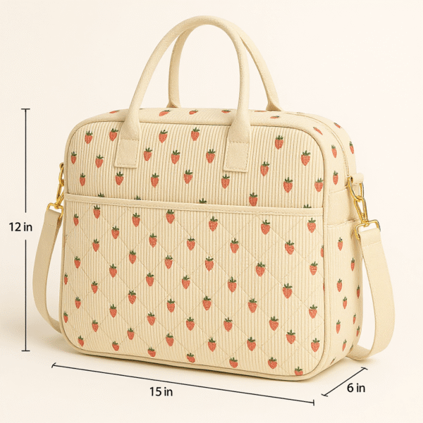 Cotton Corduroy Printed Fashion Women's Briefcase - Image 2