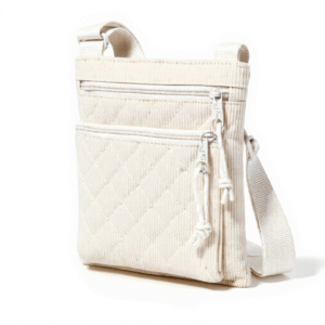 Cotton Corduroy Printed Casual Crossbody Bag