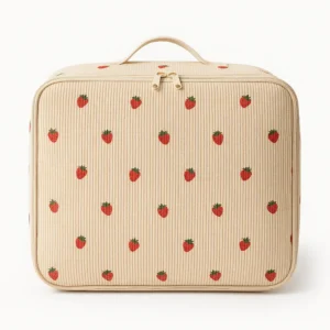 Cotton Corduroy Printed Portable Clothing Storage Bag