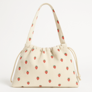 Cotton Corduroy Printed Dreamy Weekend Cloud Bag