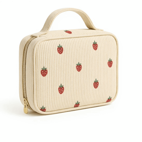 Cotton Corduroy Printed Exquisite Jewelry Storage Bag