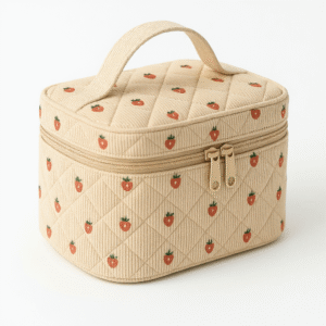 Cotton Corduroy Printed Professional Makeup Brush Bag