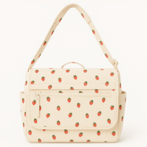 Cotton Corduroy Printed Vintage Women's Messenger Bag