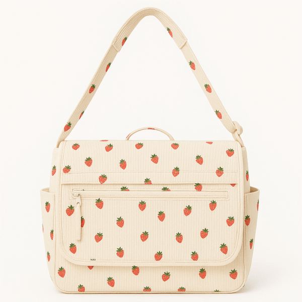 Cotton Corduroy Printed Vintage Women's Messenger Bag