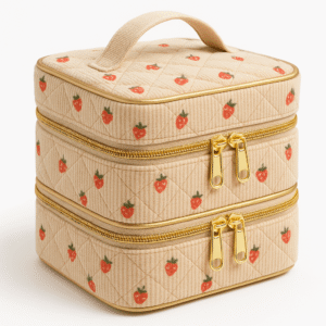 Cotton Corduroy Printed Professional Nail Art Storage Bag