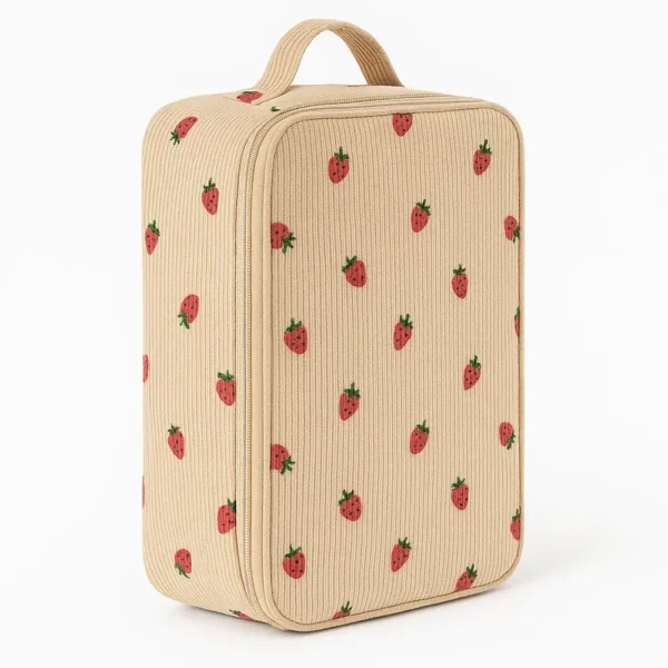Cotton Corduroy Printed Portable Shoe Storage Bag