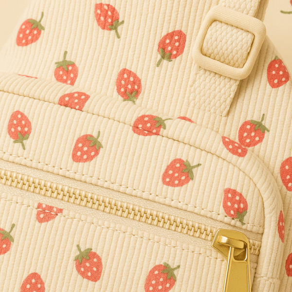 Cotton Corduroy Printed Fashion Women's Chest Bag - Image 4