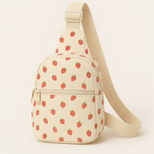 Cotton Corduroy Printed Fashion Women's Chest Bag