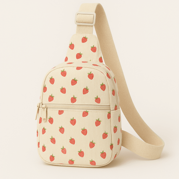Cotton Corduroy Printed Fashion Women's Chest Bag