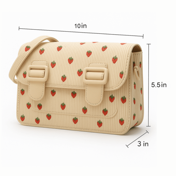 Cotton Corduroy Printed Classic Women's Cambridge Satchel - Image 3