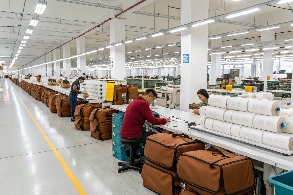 WispBag factory floor showing efficient production lines for manufacturing bags